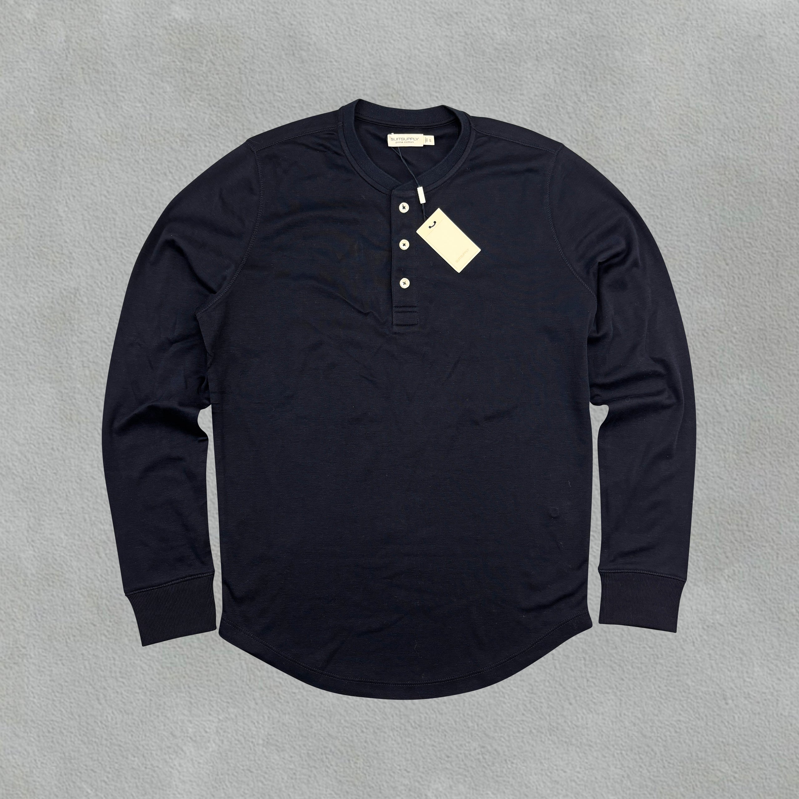 Navy Suitsupply Henley - Men S - New With Tags