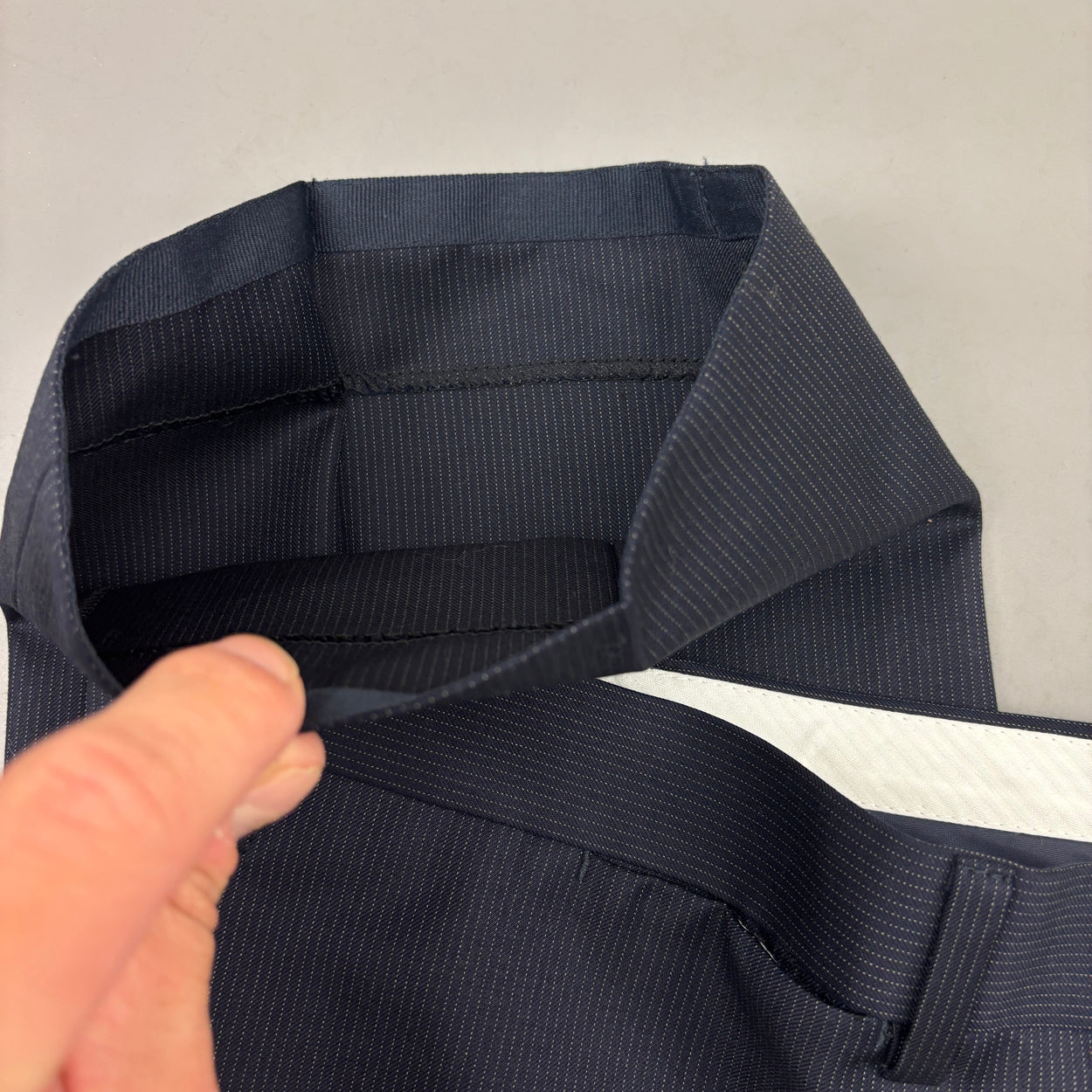 Blue/White Suitsupply Suit Pants - Men W40 - New With Tags