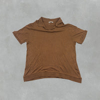 Brown Zara Polo Shirt - Men XL - New