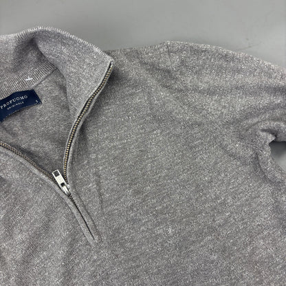 Grey Profuomo Half Zip - Men S - Very Good