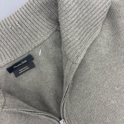 Beige Massimo Dutti Half Zip - Men M - Very Good