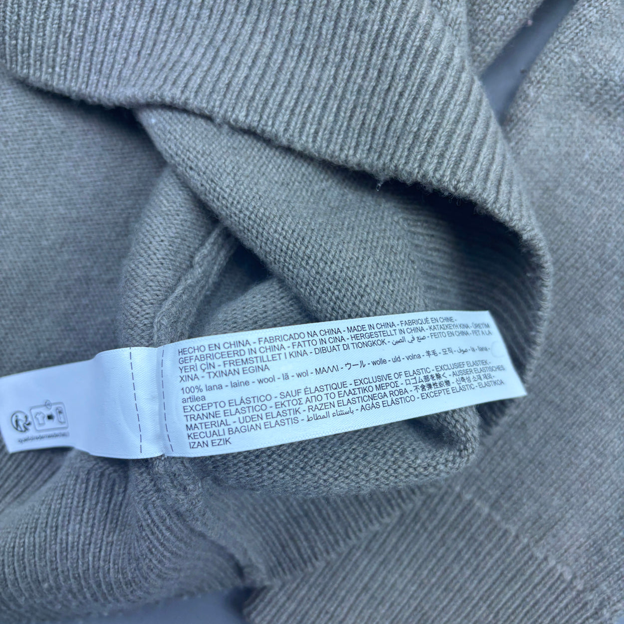 Beige Massimo Dutti Half Zip - Men M - Very Good