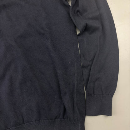 Navy Profuomo Half Zip - Men M - New