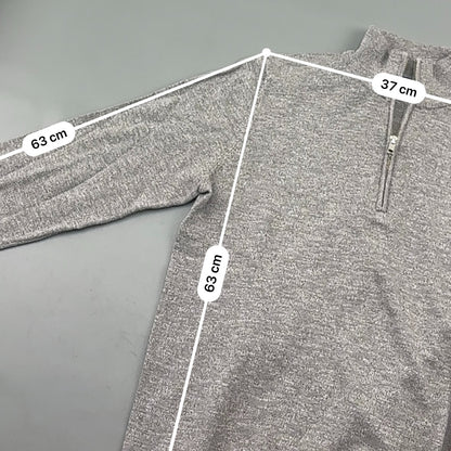 Grey Profuomo Half Zip - Men M - New