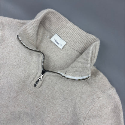 Beige Profuomo Half Zip - Men L - Very Good