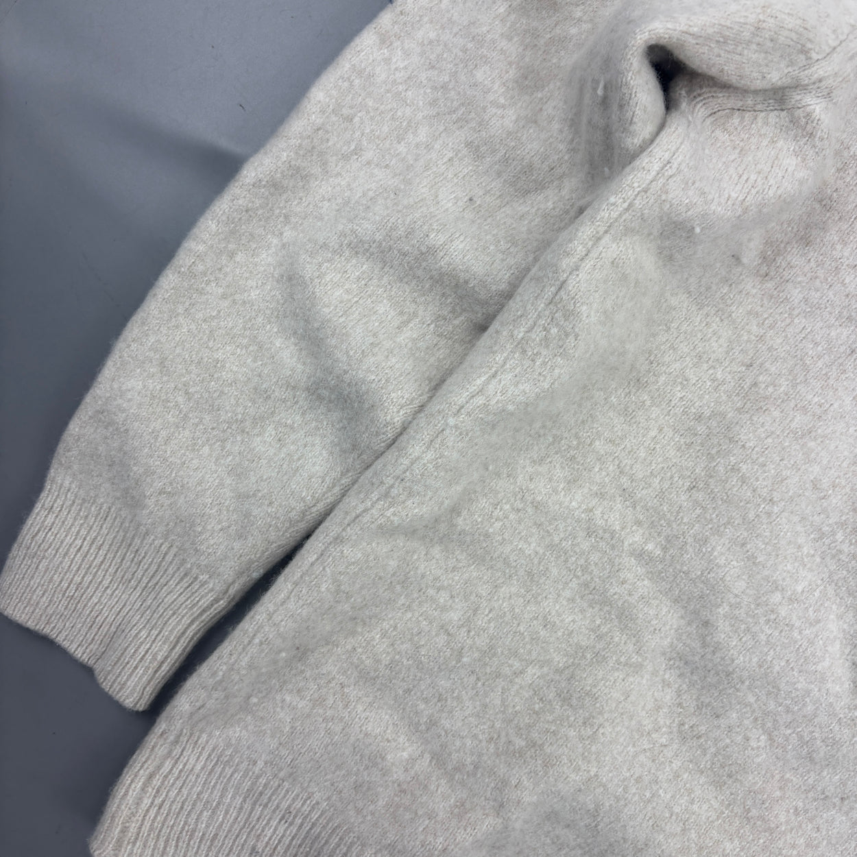 Beige Profuomo Half Zip - Men L - Very Good