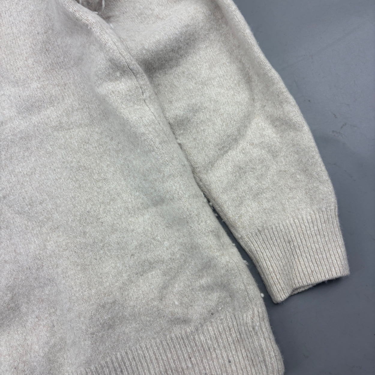 Beige Profuomo Half Zip - Men L - Very Good