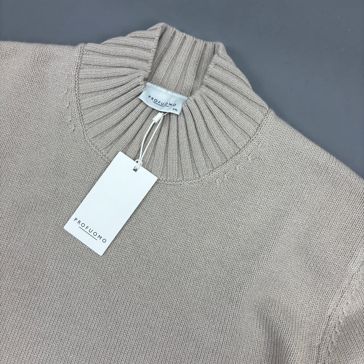 Beige Profuomo Turtleneck - Men XXL - New With Tags