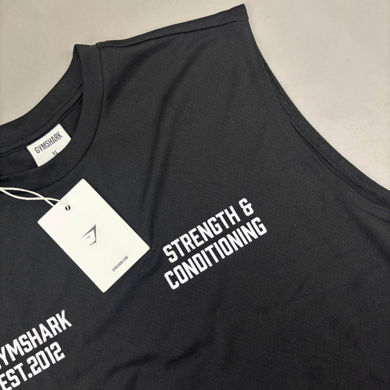 Black Gymshark Tanktop - Men XL - New With Tags
