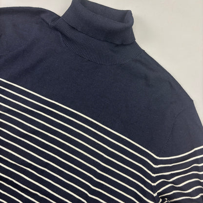 Blue/White Suitsupply Turtleneck - Men XL - New