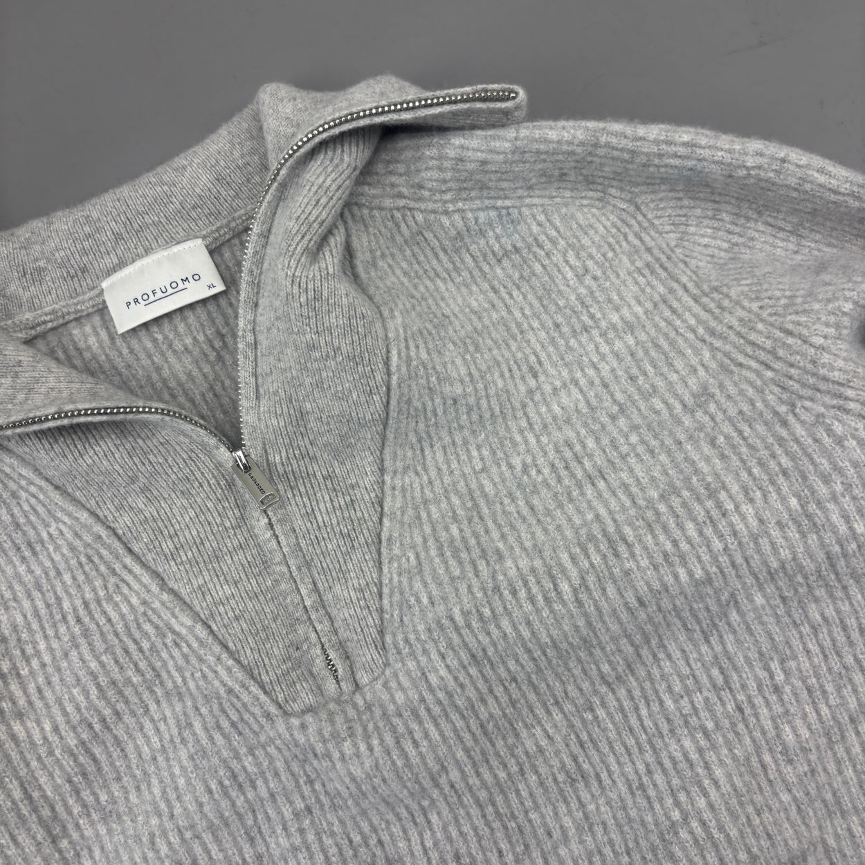 Grey Profuomo Half Zip - Men XS - Very Good