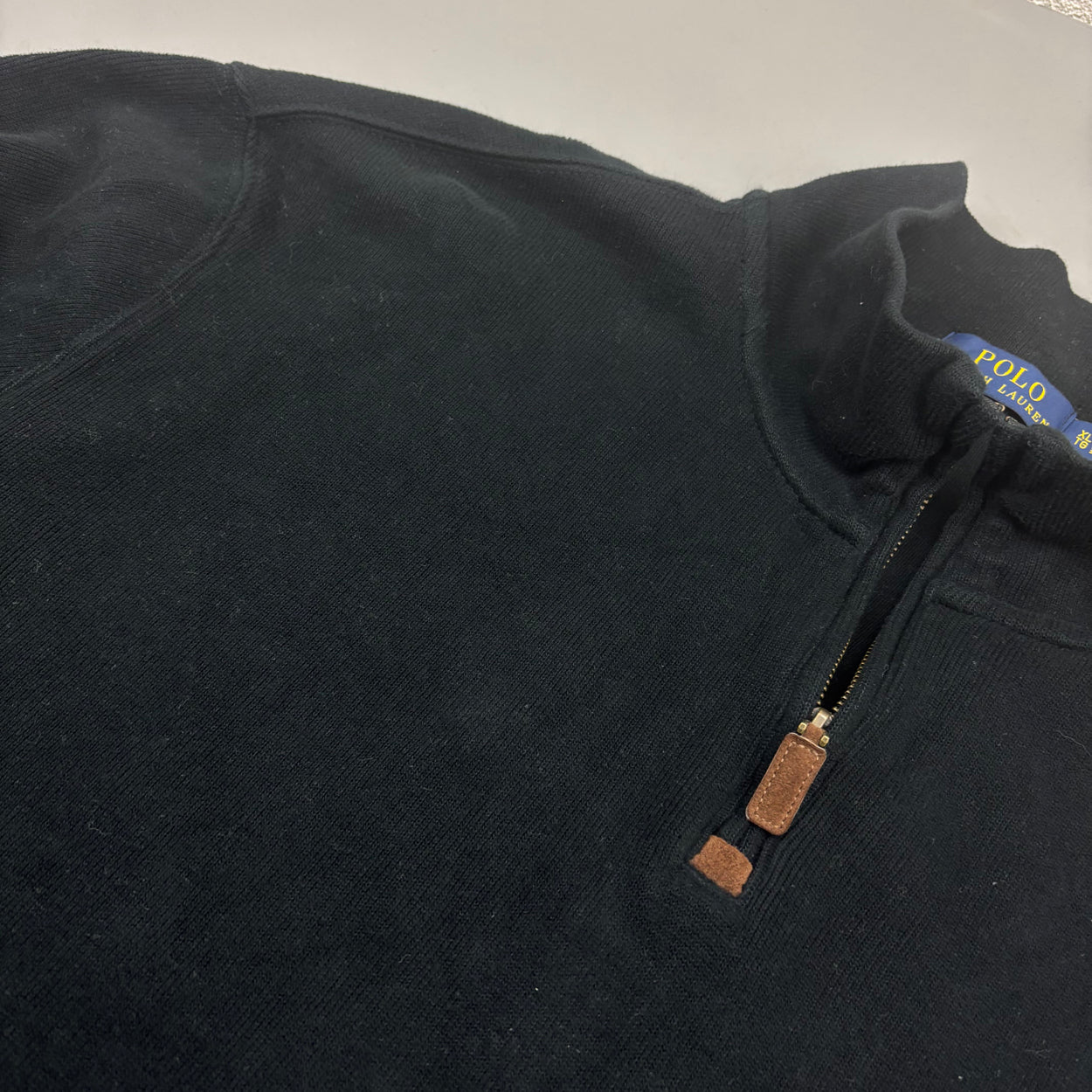 Black Ralph Lauren Half Zip - Men XL - New