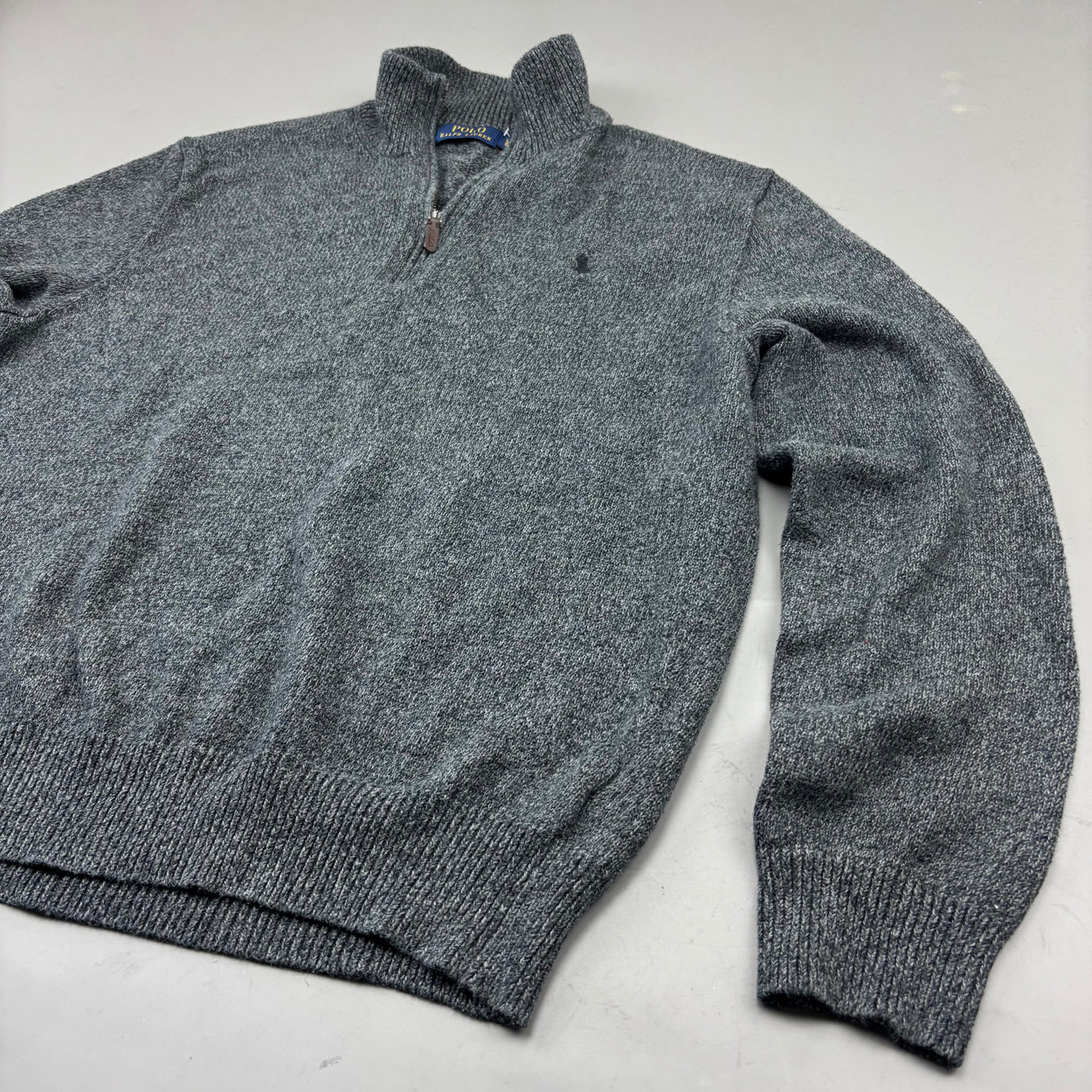 Grey Ralph Lauren Half Zip - Men L - New