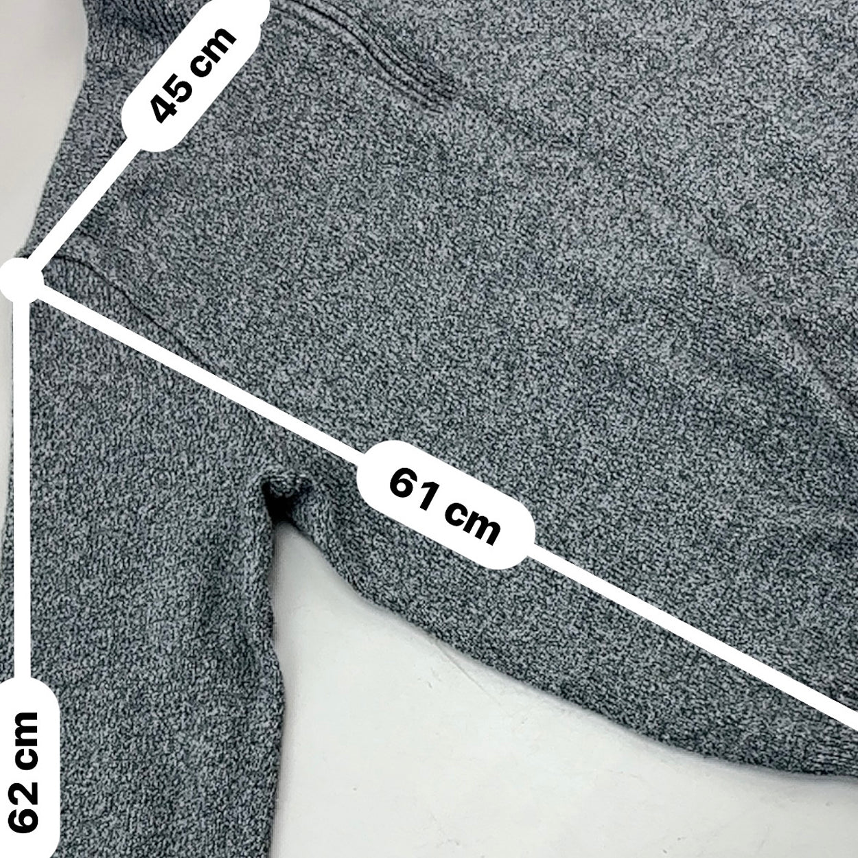 Grey Ralph Lauren Half Zip - Men L - New