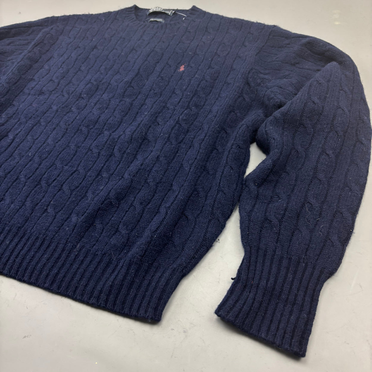 Navy Ralph Lauren Knitted Sweater - Men XL - Very Good
