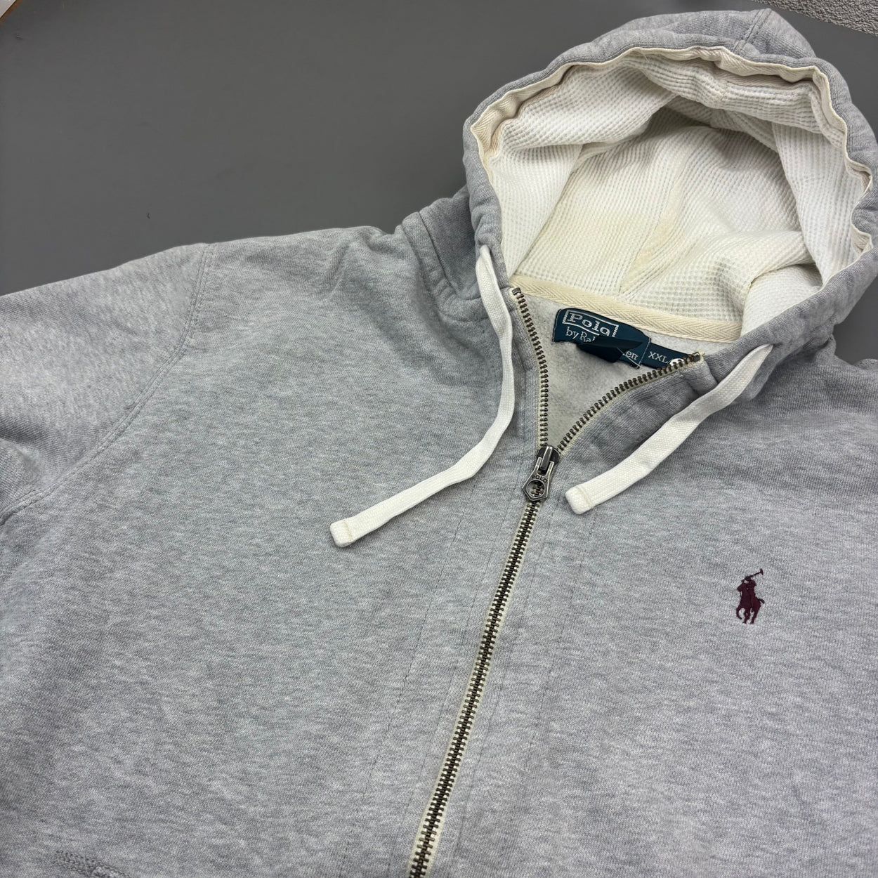 Grey Ralph Lauren Zip Vest - Men XXL - Very Good