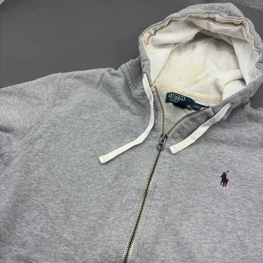 Grey Ralph Lauren Zip Vest - Men XXL - Very Good