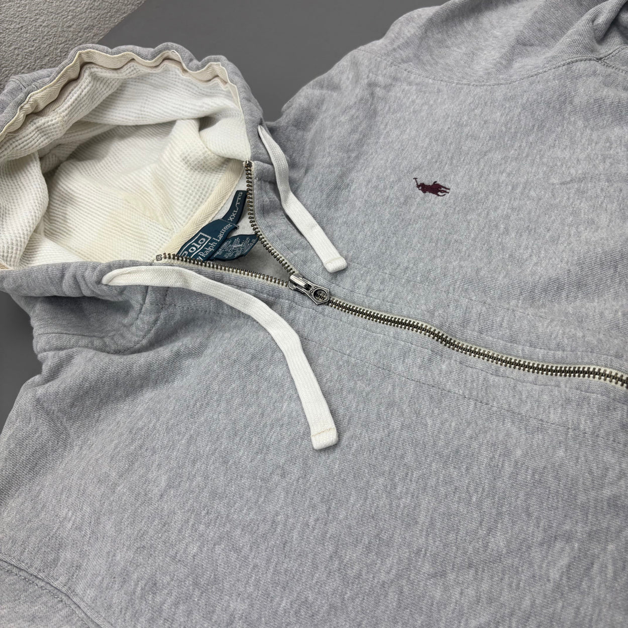 Grey Ralph Lauren Zip Vest - Men XXL - Very Good