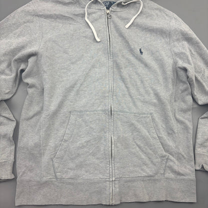 Grey Ralph Lauren Zip Vest - Men M - Very Good