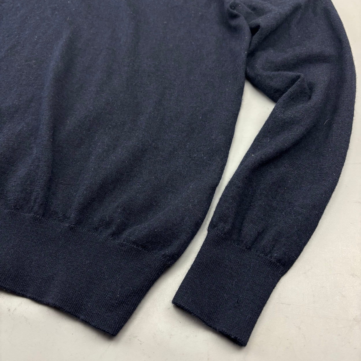 Navy Suitsupply Longsleeve Polo Shirt - Men XS - Very Good