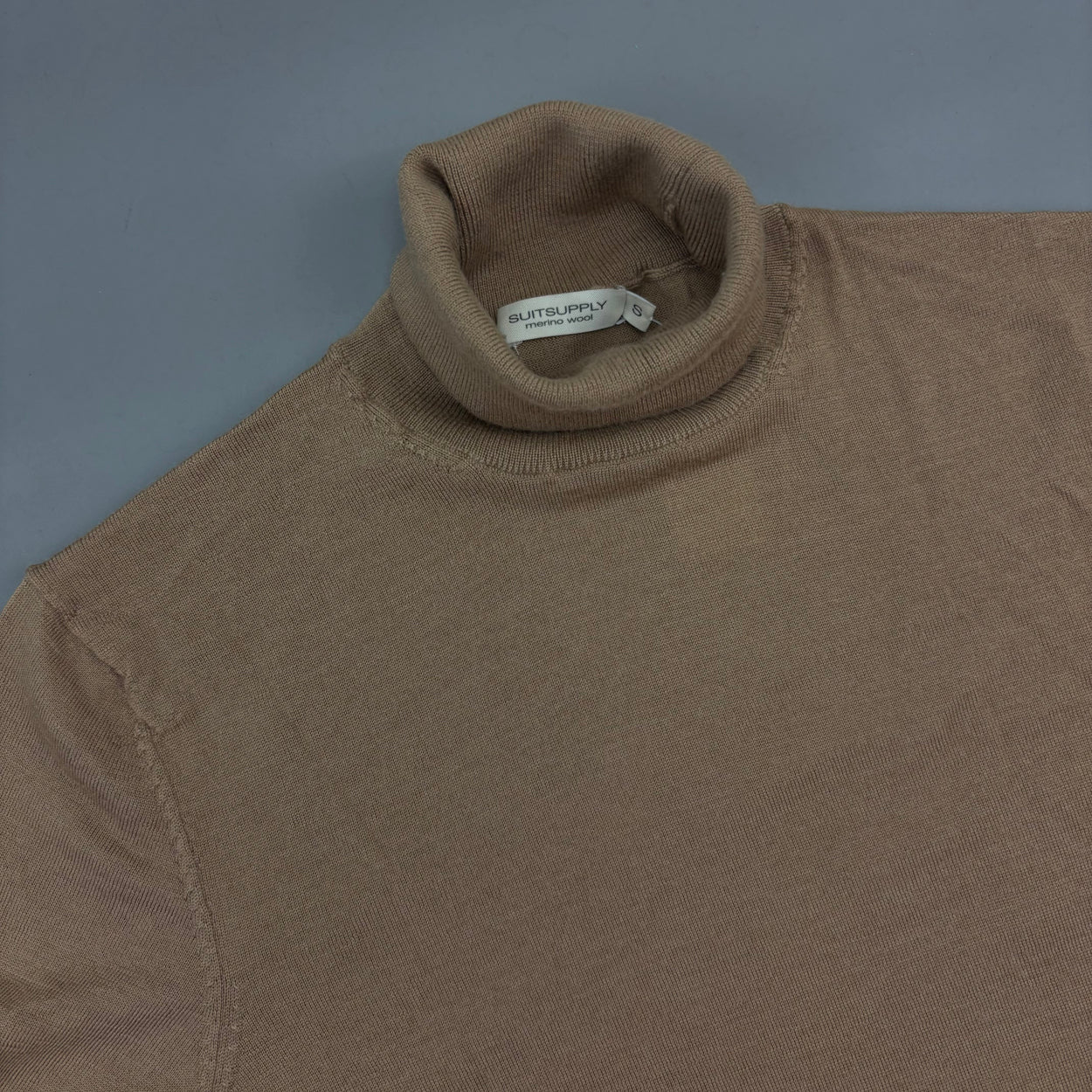 Beige Suitsupply Turtleneck - Men S - New
