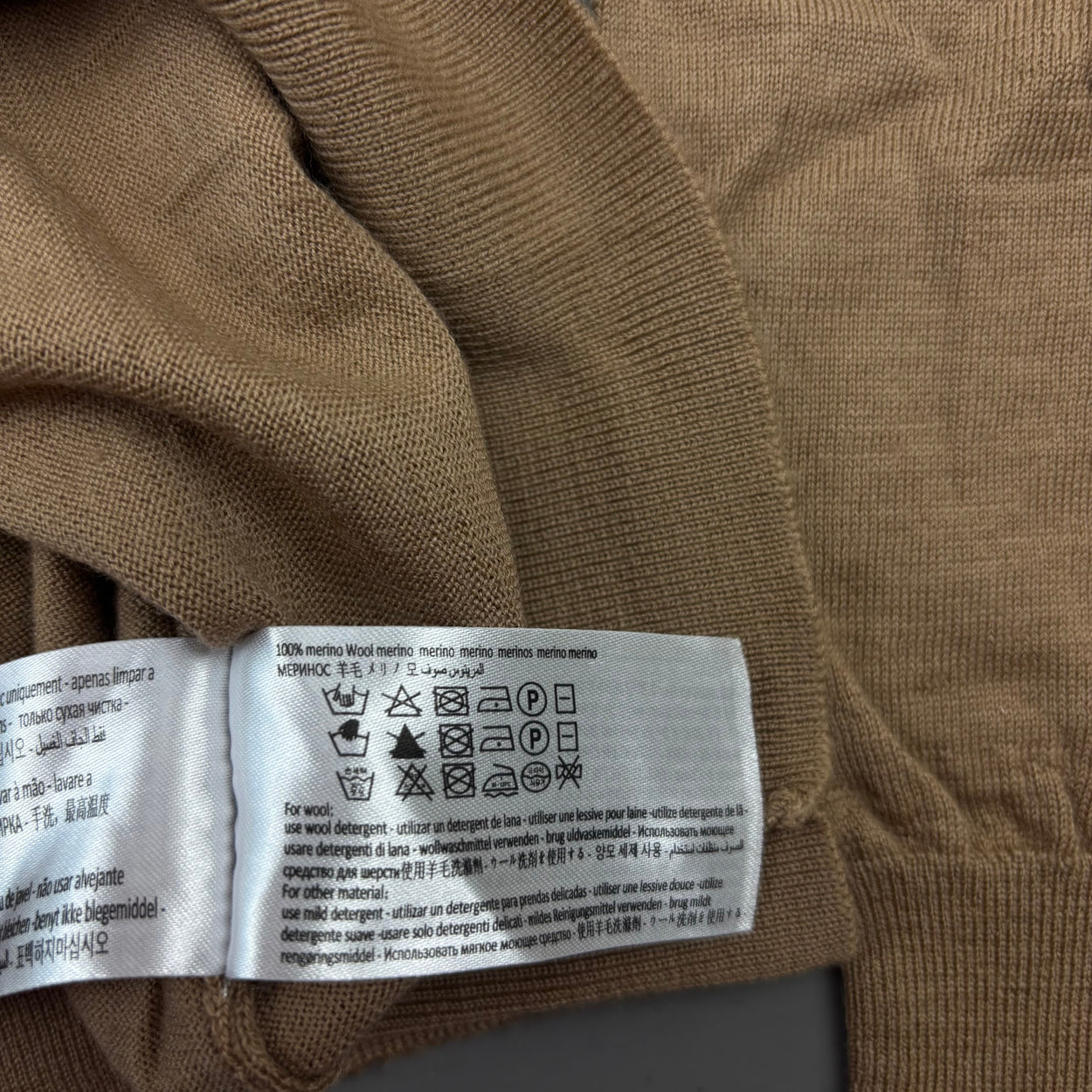 Beige Suitsupply Turtleneck - Men S - New