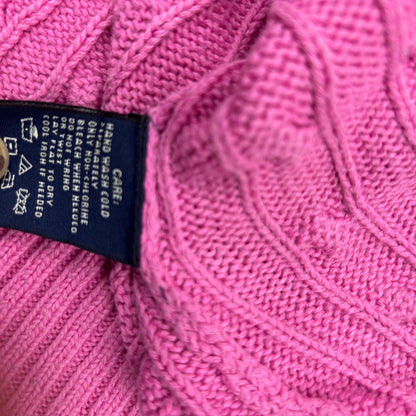 Pink Ralph Lauren Knitted T-Shirt - Women M - Very Good