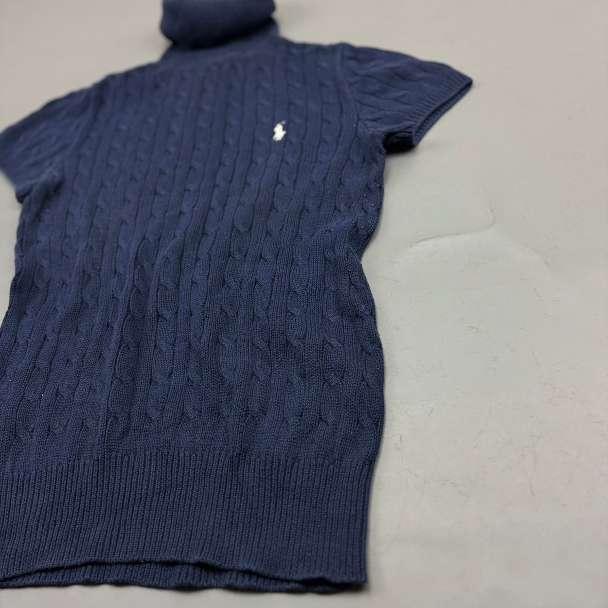Navy Ralph Lauren Knitted Turtleneck Shirt - Women M - Very Good