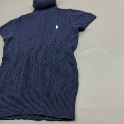 Navy Ralph Lauren Knitted Turtleneck Shirt - Women M - Very Good