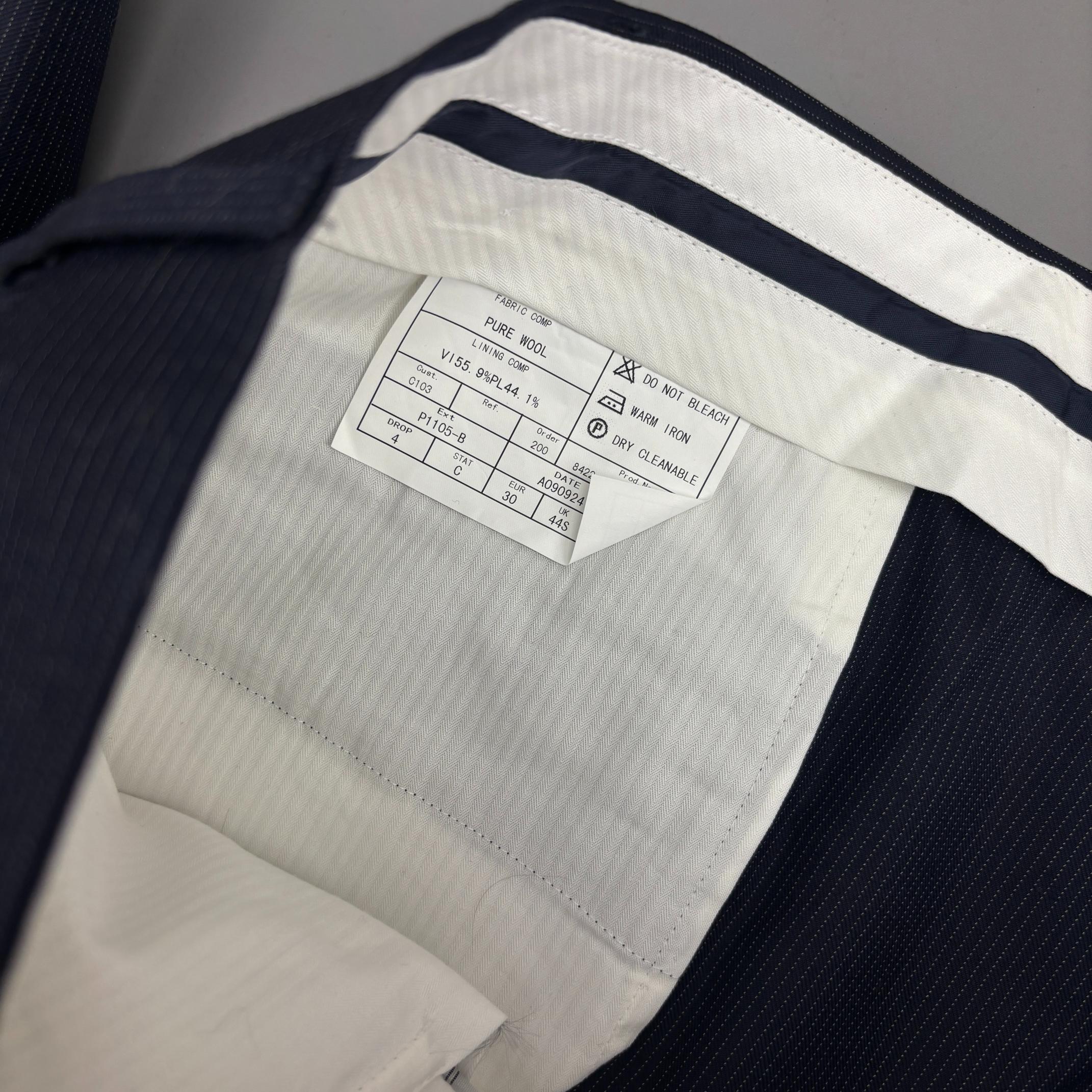 Blue/White Suitsupply Suit Pants - Men W40 - New With Tags