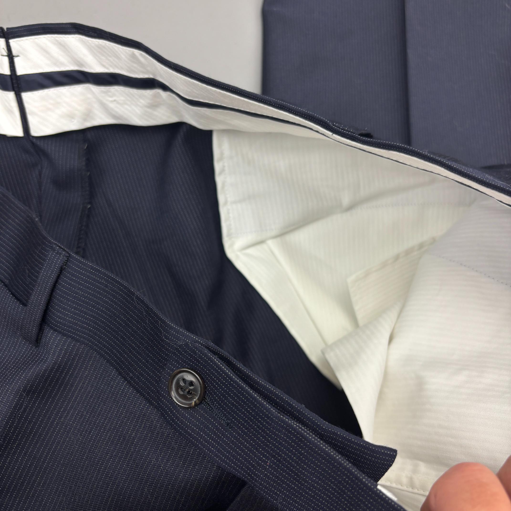 Blue/White Suitsupply Suit Pants - Men W40 - New With Tags