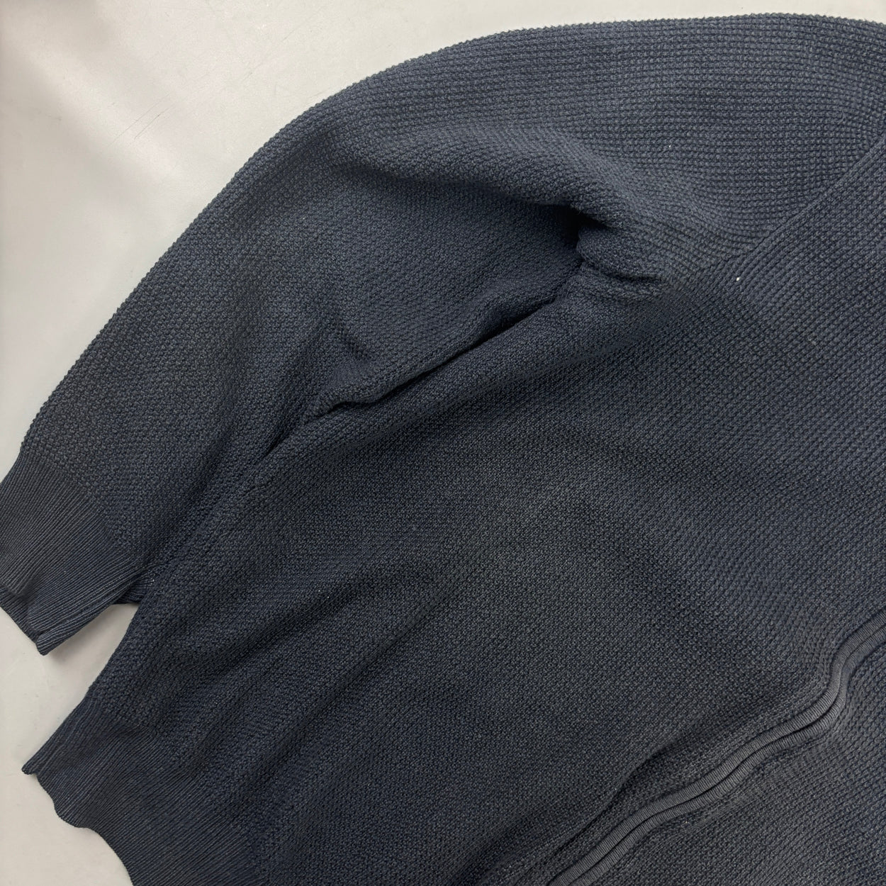 Navy Massimo Dutti Zip Vest - Men XL - Very Good