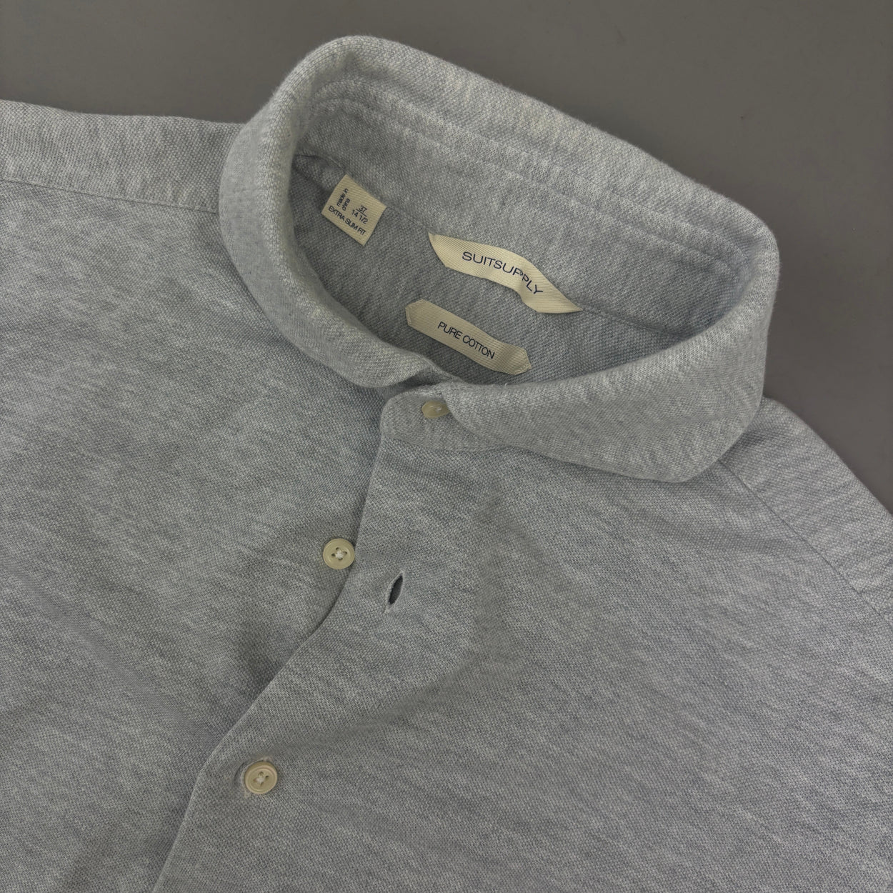 Grey Suitsupply Shirt - Men 37 - Very Good