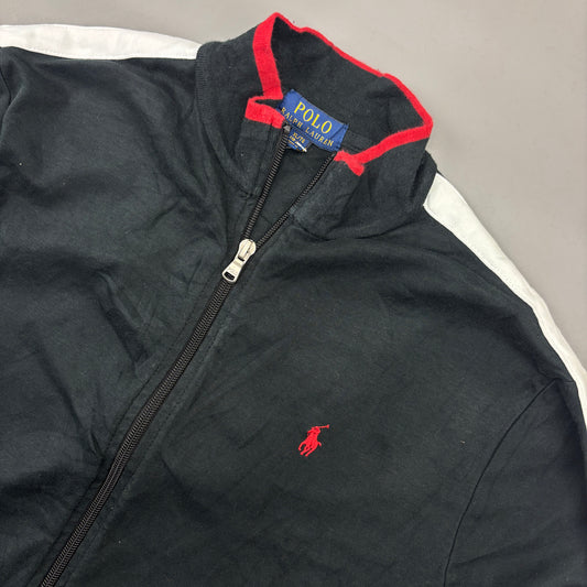 Black Ralph Lauren Zip Vest - Boys XL - Very Good