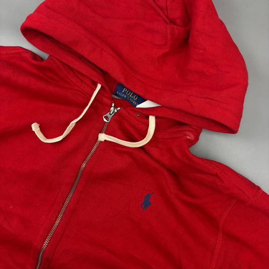 Red Ralph Lauren Zip Vest - Men XL - Very Good