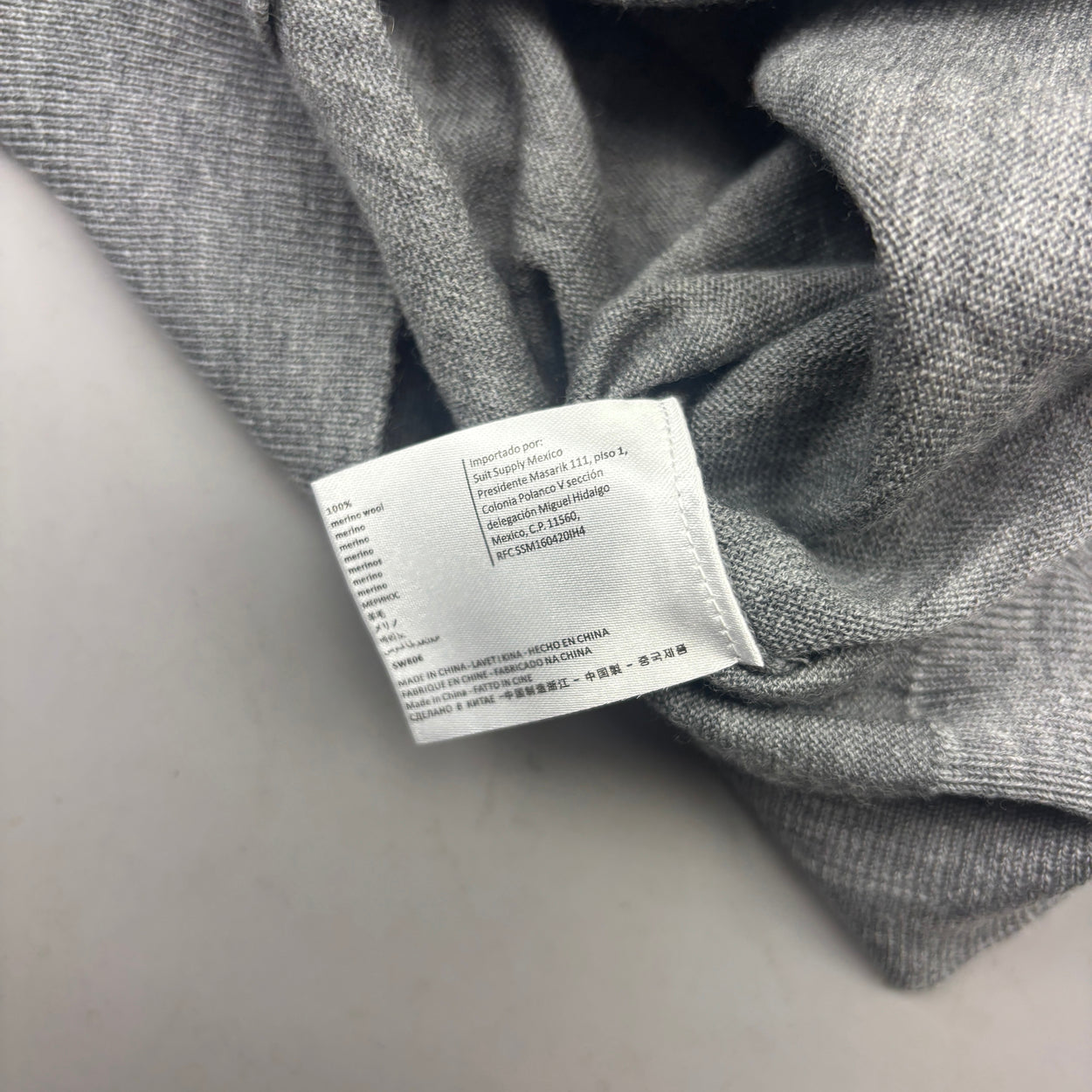 Grey Suitsupply Zip Vest - Men S - Very Good