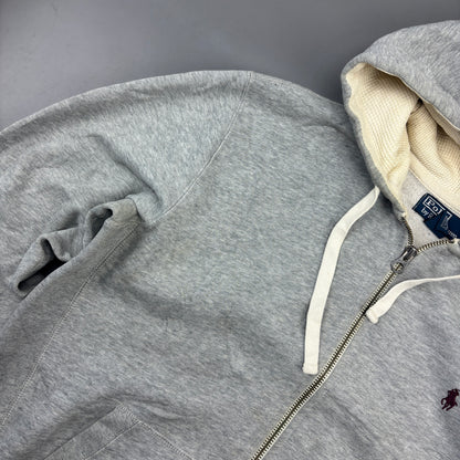 Grey Ralph Lauren Zip Vest - Men L - Very Good
