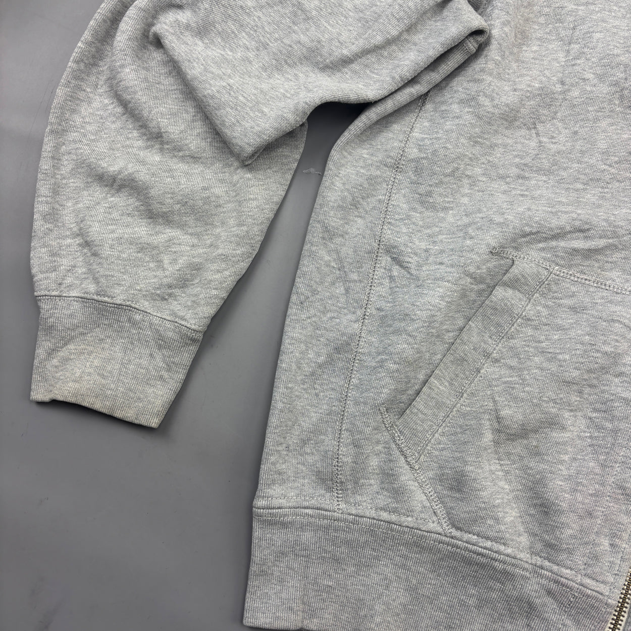 Grey Ralph Lauren Zip Vest - Men L - Very Good