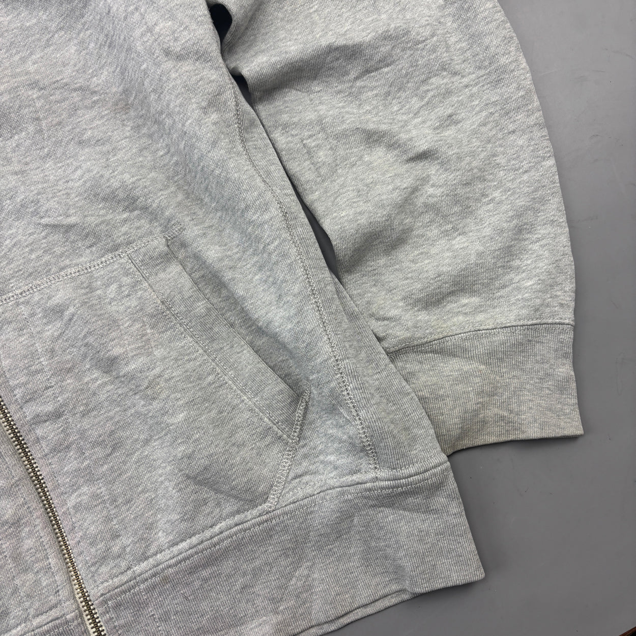 Grey Ralph Lauren Zip Vest - Men L - Very Good