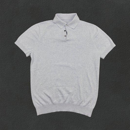 Light Blue Suitsupply Polo Shirt - Men M - Very Good