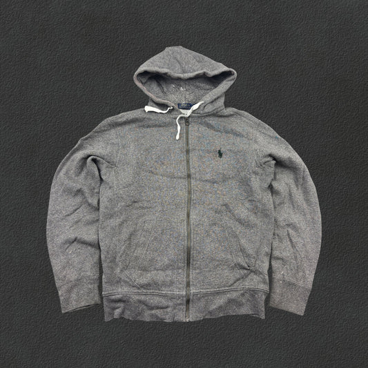 Grey Ralph Lauren Zip Vest - Men M - Very Good