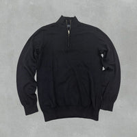 Navy Profuomo Half Zip - Men M - New