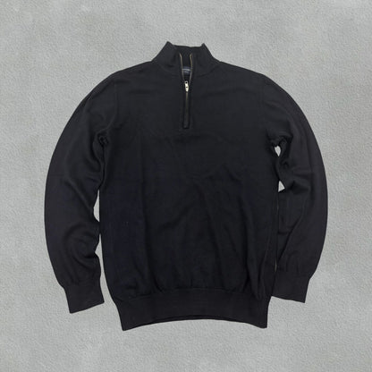 Navy Profuomo Half Zip - Men M - New