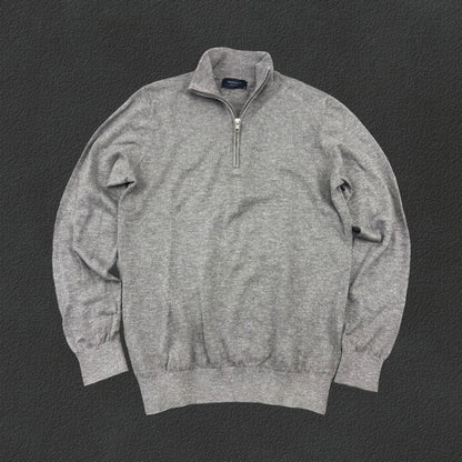 Grey Profuomo Half Zip - Men M - New