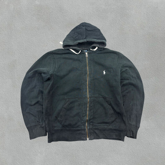 Black Ralph Lauren Zip Vest - Men L - Very Good