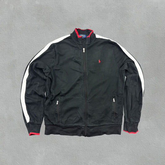 Black Ralph Lauren Zip Vest - Boys XL - Very Good