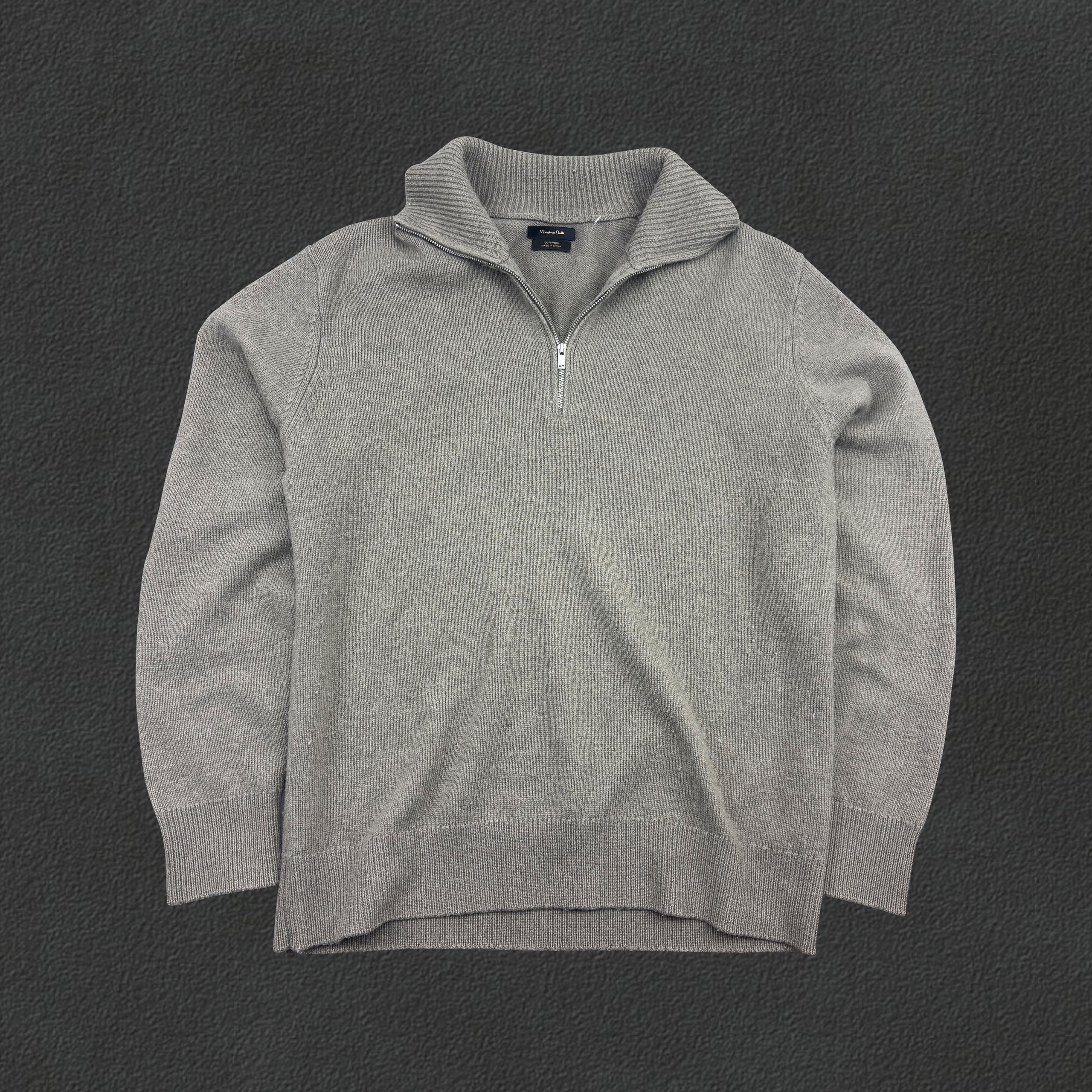 Beige Massimo Dutti Half Zip - Men M - Very Good