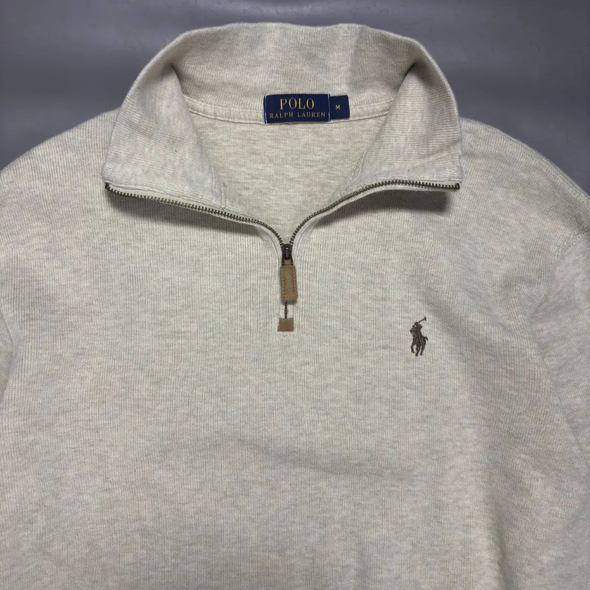 Beige Half Zip Ralph Lauren - M – New, Never Worn - Revaleur