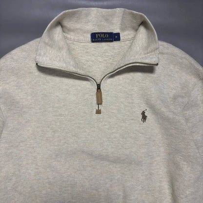 Beige Half Zip Ralph Lauren - M – New, Never Worn - Revaleur