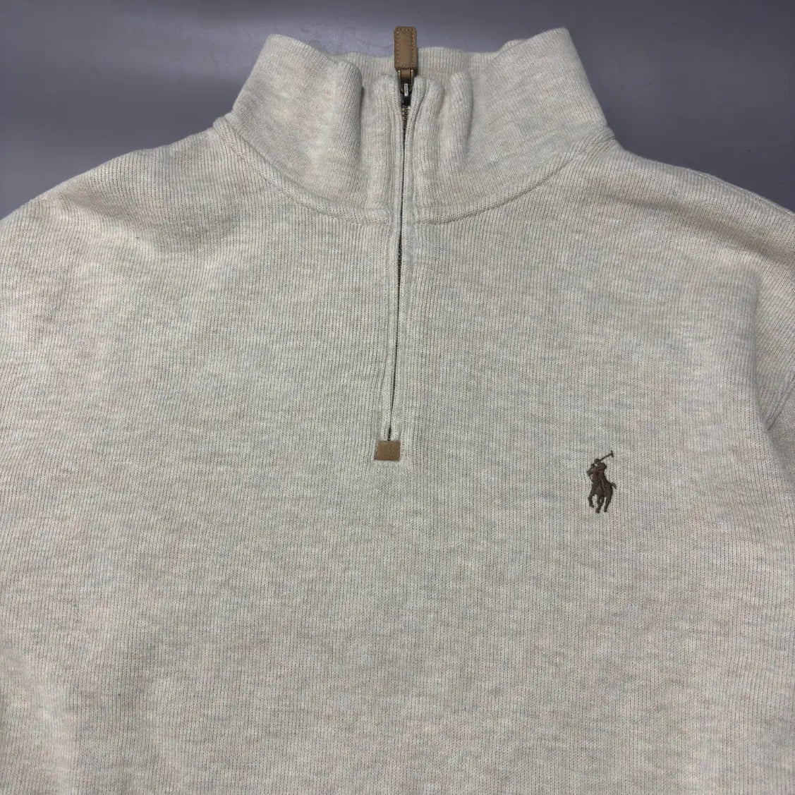 Beige Half Zip Ralph Lauren - M – New, Never Worn - Revaleur